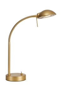 D0794  Bamberg 40cm 1 Light Switched Table Lamp Gold